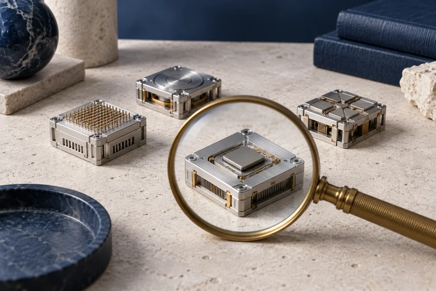 AI-generated conceptual illustration of quantum-computing research hardware; not a demonstrated attack on Bitcoin.